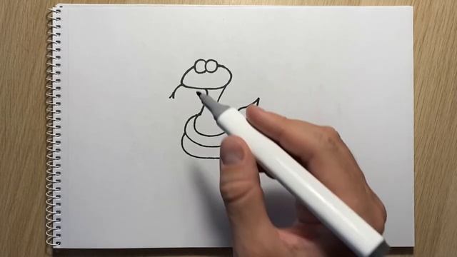 Как нарисовать змею [Искусство для детей] смотреть онлайн