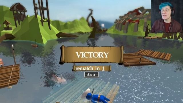 FIRE THE CANNONS | Stupid Raft Battle Simulator смотреть онлайн