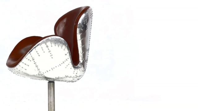 Aviator Vintage Distressed Leather Swan Chair смотреть онлайн