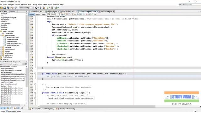 Java Swing with MS Access 05 - Select and Update Data From JTable - Study Viral смотреть онлайн