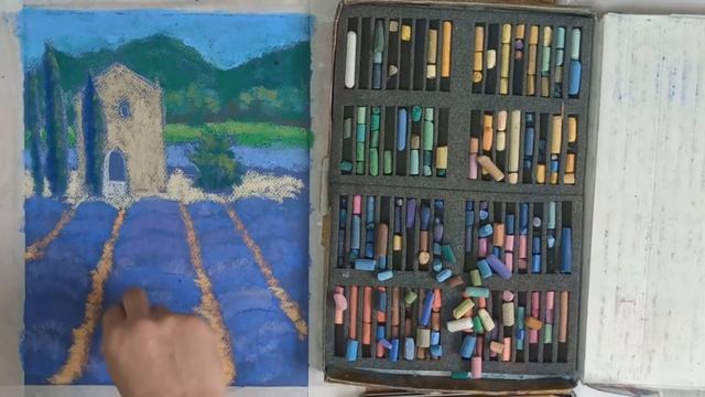 Рисуем прованс пастелью. Мастер класс смотреть онлайн