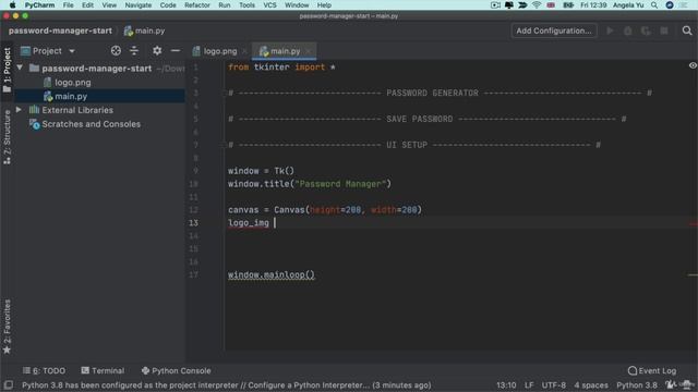 Day 29 - Building a Password Manager -2. Challenge 1 - Working with Images and Setting up the Canvas смотреть онлайн