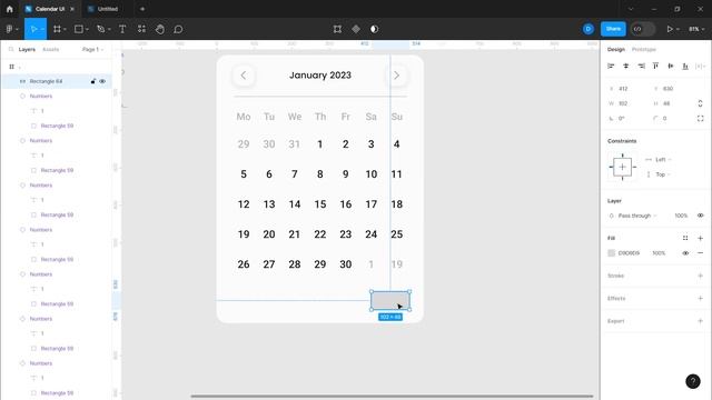 Functional Calendar (Date picker) UI Design in Figma | Interactive Components смотреть онлайн