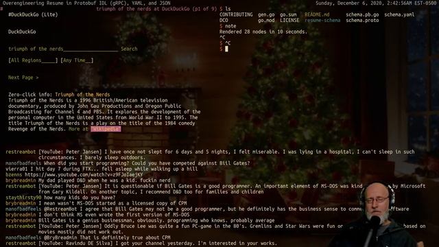 Overengineering Resume in Protobuf IDL (gRPC), YAML, and JSON #golang #coding #livestream смотреть онлайн