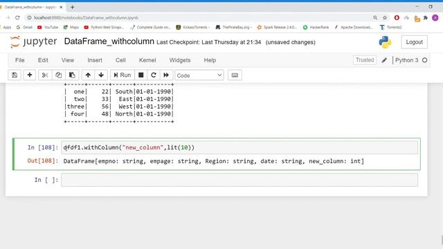 Spark Data Frame withColumn operation on spark dataframes in Spark 2.4-Part-1 смотреть онлайн