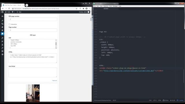 3D FlipBook WordPress Plugin - Embedding Video смотреть онлайн