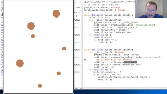 Python Basics Tutorial Pygame Random Choice Image смотреть онлайн