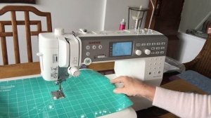 Test driving a Janome Memory craft 6700p