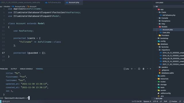 Laravel Custom Casts | Eloquent смотреть онлайн