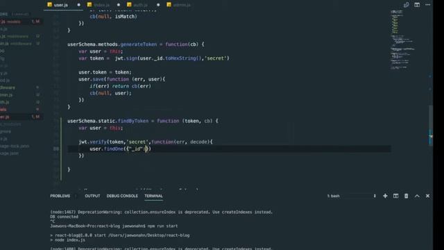 Blog ReactJS NodeJS#14 AUTHENTICATION MIDDLEWARE смотреть онлайн