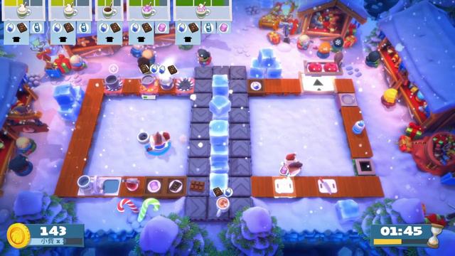 Overcooked! 2 | Kevin's Christmas Cracker | Level 1- 1 | 1 Player (solo) | 4 Stars