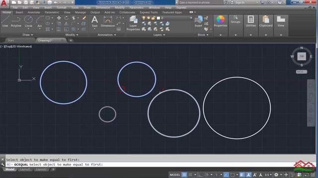 شرح الأمر GCEQUAL على برنامج الأتوكاد (GCEQUAL command in AutoCAD) смотреть онлайн