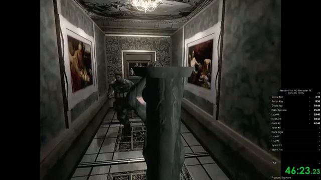 Resident Evil HD Remaster Chris RS 100% Speedrun 1:32:12 (PC) смотреть онлайн