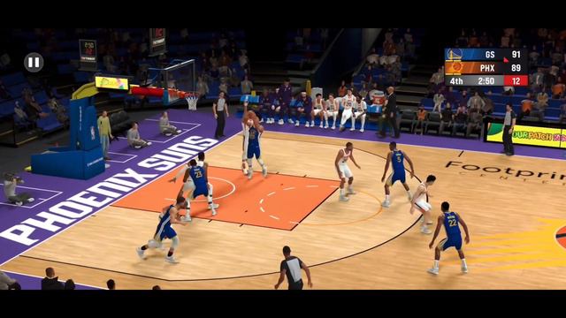 Nba 2k22 Mobile Arcade | With Commentary Edit - Suns vs Warriors simulation смотреть онлайн