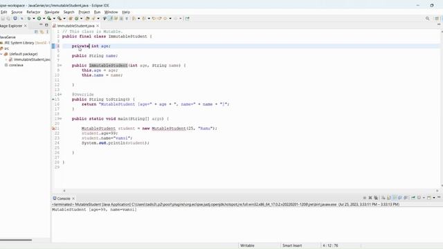 IMMUTABLE Class in Java in Telugu || Custom Immutable class in java смотреть онлайн