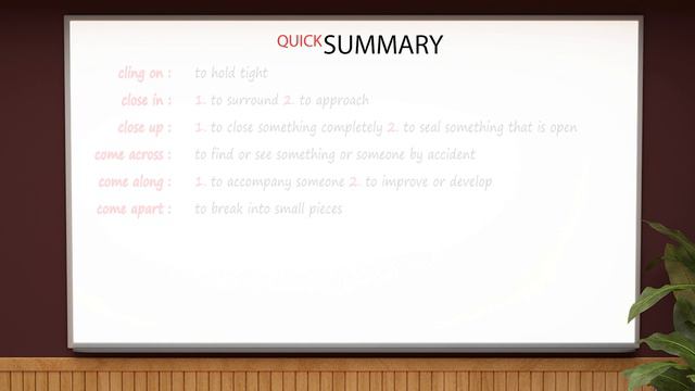 Phrasal Verbs 8/38: Cling on, Close in, Close up, Come across, Come along, Come apart смотреть онлайн