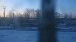 Отправление поезда с Ладожского вокзала