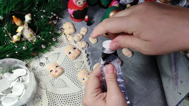 Снегурочка !Роспись личиков! Урок второй смотреть онлайн