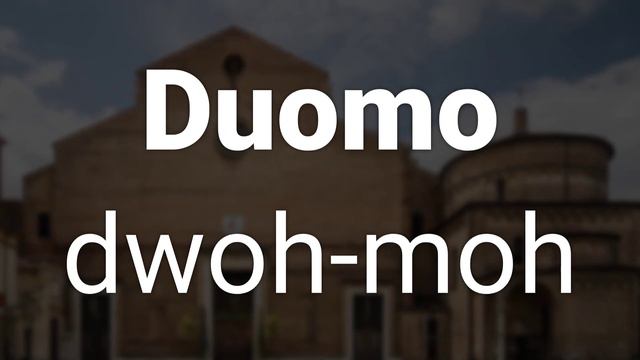 How to Correctly Pronounce Duomo (Padua, Italy) смотреть онлайн