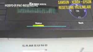 Samsung Xpress SL-M2070 Reset Yazılımı