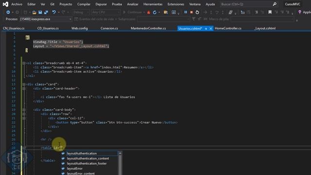 Curso de sistema web en ASP.NET MVC 5 + SQL Server - Parte 06 смотреть онлайн