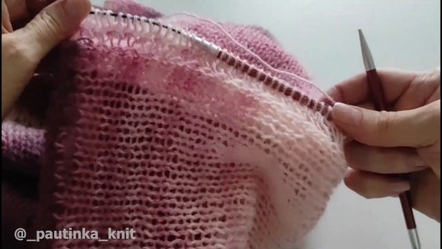 Мастер-класс Шикарный Кардиган Спицами с Воланом #_pautinka_knit #кардиганспицами  #связатькардиган