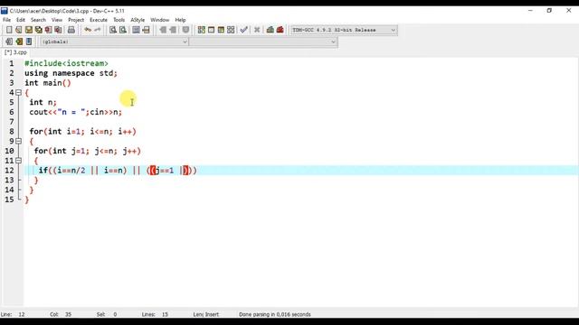C++ pattern code. Pattern Programs Tutorial: Part 19 - Character patterns смотреть онлайн