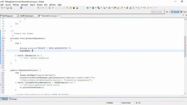 Billing Software Part 8 : Fetch Database to JTextField, JLabel, JCombobox Swing Tutorial смотреть онлайн