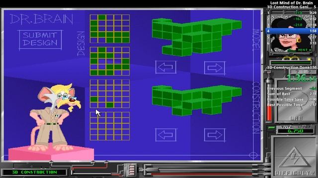 Lost Mind of Dr. Brain Speedrun - 3D Construction Genius Level in 3:09 [Untied World Record] смотреть онлайн