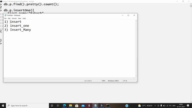 MongoDB - InsertOne() and InsertMany() смотреть онлайн