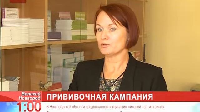 В Новгородской области продолжается прививочная кампания против гриппа смотреть онлайн