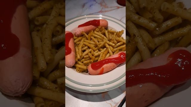 макароны с песто с сосисками смотреть онлайн