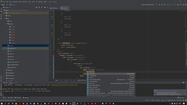 React + Typescript + Sanal Piyano Uygulaması смотреть онлайн