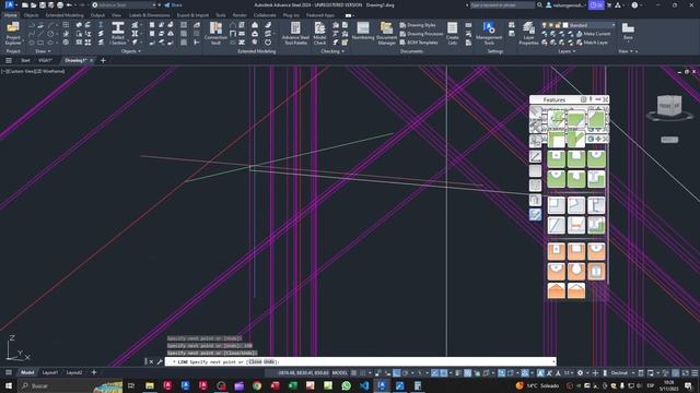 AUTOCAD ADVANCE STEEL 2024 - CERCHA CAJON 1 смотреть онлайн