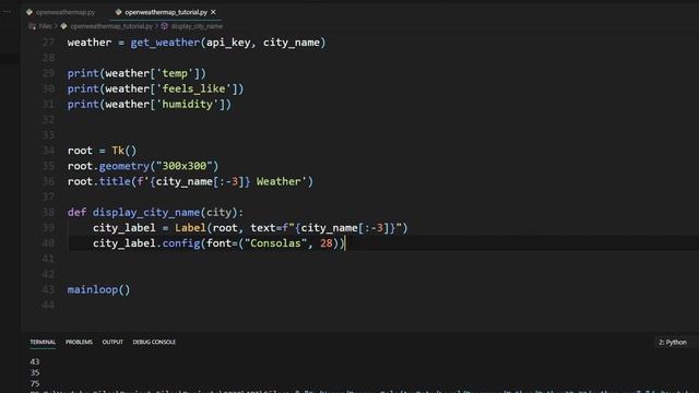 OpenWeatherMap API With Python (Pt. 2) | API Tutorial Series смотреть онлайн
