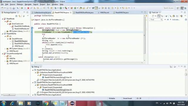 How to read HTML file using Java смотреть онлайн