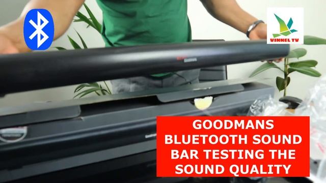 GOODMANS BLUETOOTH SOUNDBAR TESTING THE SOUND QUALITY смотреть онлайн