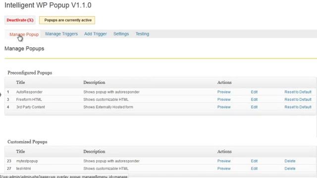 WP Intelligent Popup Basic Setup Video 2 смотреть онлайн