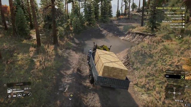 Timber For The Locals 1 Short And Long Logs And Planks New SnowRunner Phase 9 Update/DLC Gameplay смотреть онлайн