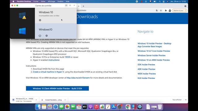 Windows sur Mac M1 ! On installe parallels desktop смотреть онлайн