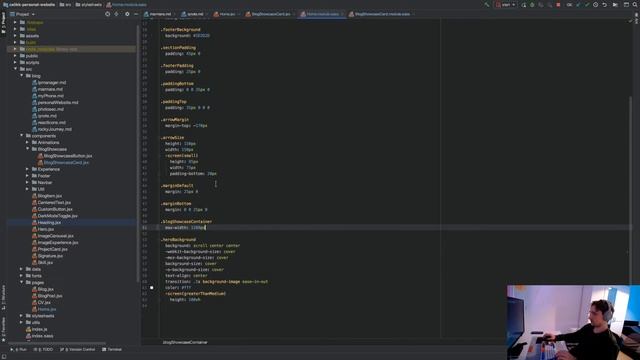 Personal Website with React - Showing and Hiding Blog Showcase Cards Based on Screen Size смотреть онлайн