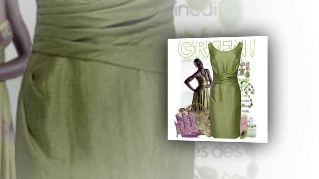 С чем носить зеленое платье? смотреть онлайн