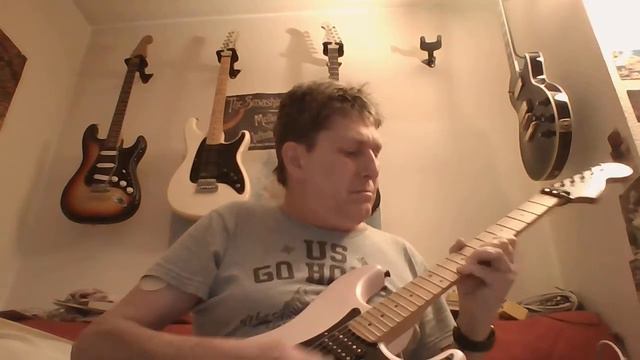 Squier Contemporary Strat with EUTERPE Heavy Rock pickups upgrade on Sample Blues Rock Impro 1 смотреть онлайн