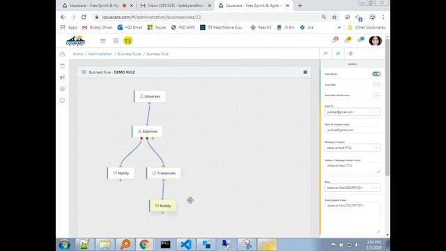 Custom Workflow / Rule Engine / Rule Editor in action using node.js and react.js смотреть онлайн