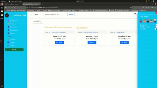 College website-Admin Portal part 2 | College Admin Portal in PHP MySQL JS HTML CSS | Admin Portal смотреть онлайн