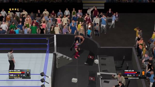 WWE 2K17 Seth Rollins Vs Finn Balor What A F###.mp4