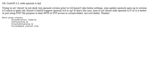 DevOps & SysAdmins: Chroot with CentOS 5.3 + openssh 4.3p2 смотреть онлайн