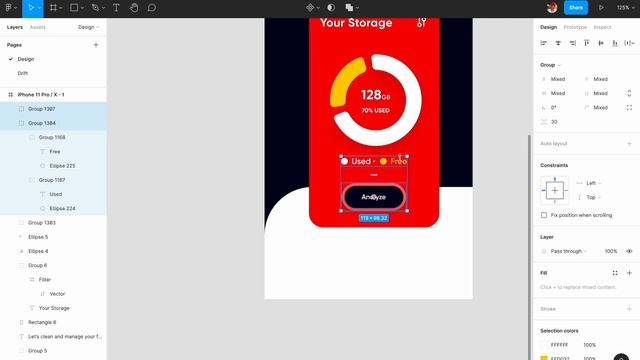 UI App Design Tutorial | File Manager | Figma Design смотреть онлайн