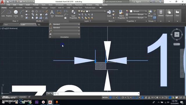 scaling autocad drawing using scale command смотреть онлайн