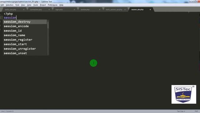How to create, access and destroy the session in PHP | Amit Kumar Rathore | SISTec Gandhi Nagar смотреть онлайн